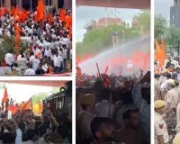 जयपुर में करणी सेना की रैली पर बवाल: पुलिस ने किया लाठीचार्ज और वाटर कैनन का इस्तेमाल, कई जगह धक्का-मुक्की
