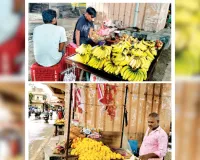  गणेश महोत्सव : रोज 10 लाख के केले और 50 हजार के फूल बिक रहे