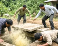 मेघालय में दर्दनाक हादसा: ज़हरीली गैस की चपेट में आने से 4 मज़दूरों की मौत, सेप्टिक टैंक का ढक्कन खोलते ही हुआ हादसा