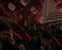 गुस्से से लाल हुआ शेयर बाजार: सेंसेक्स 1,200 अंक से ज्यादा टूटा, निवेशकों को करोड़ों रूपए स्वाहा