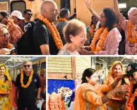 13 देशों के पर्यटकों का गांधी नगर स्टेशन पर स्वागत, आमेर महल और जंतर-मंतर के ऐतिहासिक वैभव से होंगे रूबरू