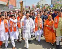 भजनलाल ने सेवा ज्योति यात्रा को दिखाई हरी झंडी, कहा- प्रधानमंत्री की 25 वर्षों की सार्वजनिक जीवन यात्रा सेवा और सुशासन को समर्पित