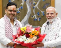 मुख्यमंत्री भजनलाल शर्मा ने प्रधानमंत्री मोदी से की मुलाकात, जनसेवा के 25 वर्ष पूर्ण करने पर दी शुभकामनाएं