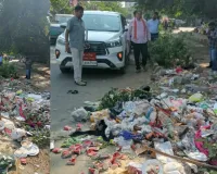 सड़क किनारे कचरे का ढेर देख महापौर ने लगाई अधिकारियों को फटकार, मौके पर ही करवाई सफाई