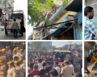 न्यू सांगानेर रोड पर 260 अतिक्रमण चिह्नित, 210 को नोटिस; 50 पर मौके पर ही कार्रवाई