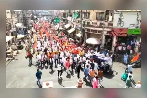 मंदिरों को स्थापित करने की मांग को लेकर संगठनों ने निकाली जन आक्रोश रैली 