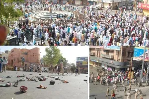 जोधपुर के जालोरी गेट चौराहे से दंगे की ग्राउंड रिपोर्ट:  ईद की नमाज के बाद बड़ी संख्या में लोग हुए जमा, उपद्रवियों की भीड़ ने पहले की नारेबाजी, फिर की जमकर तोड़फोड़
