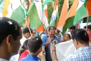 जयपुर शहर कांग्रेस ने निकाली आजादी गौरव पदयात्रा,एकजुटता की खुली पोल