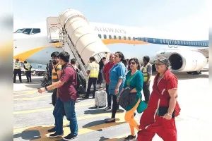 घरेलू हवाई यात्रियों की संख्या बढ़ी