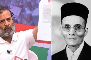 डरे हुए वीर सावरकर ने ब्रिटिश शासकों की मदद की:राहुल गांधी
