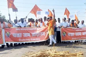 महाराष्ट्र में शिवसेना ने किया चक्काजाम आंदोलन