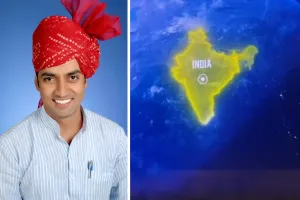 भाजपा नेता के वीडियो में भारत के नक्शे से जम्मू कश्मीर गायब, कांग्रेस ने की कडी निंदा