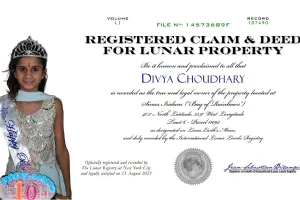 बेटी को जन्मदिन पर दिया अनोखा गिफ्ट, चांद पर दिलाया प्लॉट 