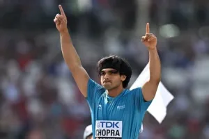 Neeraj Chopra ने फेंका ऐसा भाला कि मिल गया Paris Olympic का टिकट, वर्ल्ड एथलेटिक्स चैंपियनशिप के फाइनल में भी मारी एंट्री