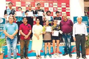 Rajasthan State Ranking Table Tennis Tournament: प्रियांश और समायरा ने जीते खिताब