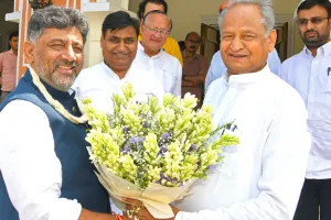 सीएम गहलोत की कर्नाटक के उपमुख्यमंत्री डी.के. शिवकुमार से मुलाकात
