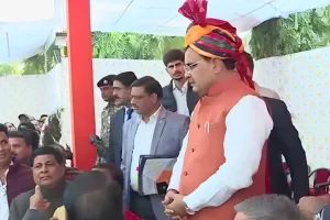 मुख्यमंत्री भजनलाल शर्मा एक दिवसीय यात्रा पर जैसलमेर पहुँचे