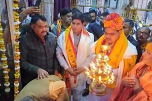 मुख्यमंत्री भजनलाल शर्मा ने धौलपुर के लाडली जगमोहन मंदिर में किए दर्शन