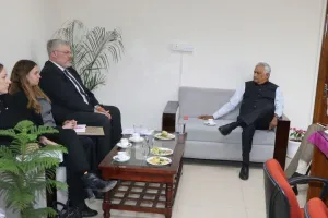 इजरायली राजदूत के साथ कृषि मंत्री डॉ. किरोड़ी लाल मीणा की वार्ता