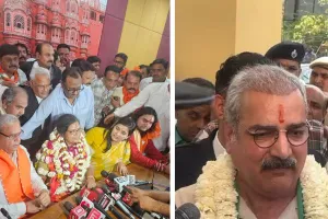 Jaipur Loksabha Seat : भाजपा प्रत्याशी मंजू शर्मा और कांग्रेस प्रत्याशी प्रताप सिंह खाचरियावास ने किया नामांकन