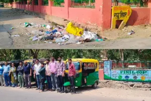 कचरा डिपो को हटाकर बनाया ऑटो टैक्सी स्टैंड