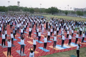 एम्स जोधपुर ने 10वां अंतर्राष्ट्रीय योग दिवस धूमधाम से मनाया