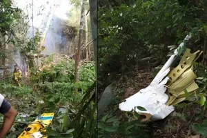 ब्राजील में जंगल में एक छौटा विमान क्रैश, 2 लोगों की मौत 