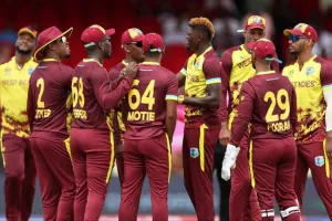 West Indies vs Afghanistan Match : वेस्टइंडीज ने अफगानिस्तान को 104 रनों के विशाल अंतर से हराया