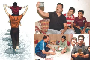 आज Father's Day: मां के गुजर जाने के बाद पिता ही संवार रहे हैं बच्चों का जीवन