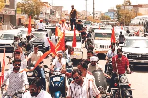 महाराणा प्रताप जयंती पर राष्ट्रीय करणी सेना ने निकाली वाहन रैली