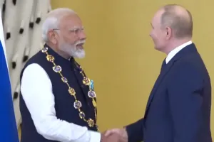 पीएम मोदी को मिला रूस का सर्वोच्च ऑर्डर ऑफ एंड्रयू नागरिक सम्मान 