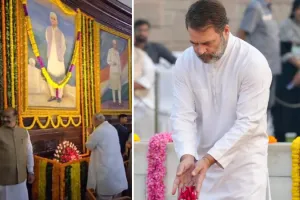 महात्मा गांधी और शास्त्री जयंती पर खड़गे-राहुल-प्रियंका ने पुष्पांजलि अर्पित कर दी भावभीनी श्रद्धांजलि