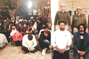 चंदवाजी के लबाना में रेव पार्टी : जयपुर ग्रामीण पुलिस ने चलाया ‘ऑपरेशन नॉक आउट’ अभियान, नशे में झूमते युवक-युवतियों को पकड़ा