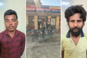 पुलिस ने 2 वाहन चोरों को किया गिरफ्तार, 4 बाइक बरामद
