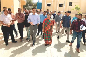  सांसद मंजू शर्मा के साथ जिला कलेक्टर ने स्मार्ट सिटी लिमिटेड की प्रगतिरत परियोजनाओं का किया निरीक्षण