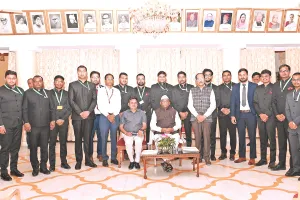 भारतीय दूरसंचार सेवा के प्रशिक्षु अधिकारियों ने राज्यपाल से की मुलाकात, बागड़े ने कहा- भारत की तकनीकी श्रेष्ठता के लिए सभी मिलकर करे कार्य 