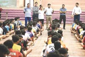 खेल परिषद एकेडमियों के लिए ट्रायल : फुटबॉल में आए 437 खिलाड़ी
