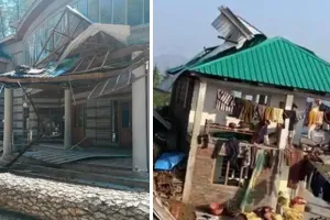 हिमाचल में आंधी-तूफान से तबाही : 100 किलोमीटर प्रति घंटे की रफ्तार से चली हवाएं, तूफान से उखड़े पेड़; बिजली की लाइनों को नुकसान से अंधेरे में डूबे घर 