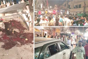 खून से सनी सड़कें : टूटी हुई बाइक-साइकिलें और बिखरे जूते, कार की आवाज से सहमे लोग इधर-उधर भागे