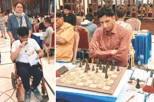 शारीरिक अक्षमता को चुनौती दे रहे हैं प्रयागराज के नभनील, वहीं डॉक्टरी सलाह से उलट खेलने पहुंचे हैं ग्वालियर के एसके राठौड़