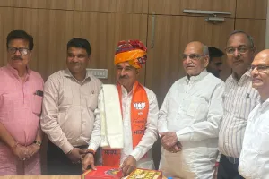 भारतीय उद्योग व्यापार मंडल ने मदन राठौड़ से की शिष्टाचार भेंट, मुकेश पारीक ने बीयूवीएम प्रतिनिधिमण्डल से करवाया परिचय 