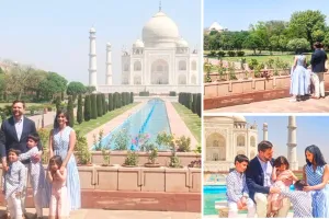 अमेरिकी उपराष्ट्रपति जेडी वेंस ने किया ताजमहल का दीदार : ताज की खूबसूरती देख हुए मंत्रमुग्ध, पत्नी और बच्चों के साथ खिंचाए फोटो 
