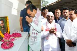 राज्यपाल और मुख्यमंत्री ने नीरज के घर पहुंचकर की पुष्पांजलि अर्पित, शोक संतप्त परिजनों को बंधाया ढांढस 