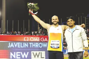 दोहा डायमंड लीग : नीरज 90 मी. थ्रो करने के बावजूद दूसरे स्थान पर रहे, जूलियन बने विजेता