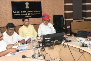 राज्य में नगरीय निकायों के पुर्नगठन एवं पुर्नसीमांकन के प्रस्तावों को लेकर मंत्रीमण्डलीय उप समिति की द्वितीय समीक्षा बैठक आयोजित