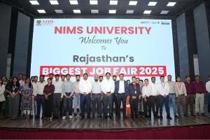 निम्स यूनिवर्सिटी का जॉबफेयर, कंपनियों ने दिए युवाओं को रोजगार के अवसर