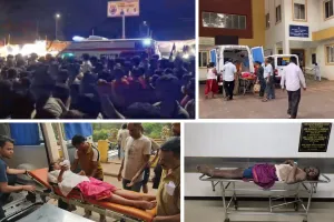 गोवा में शिरगांव मंदिर की धार्मिक यात्रा में भगदड़ : जान बचाने के लिए इधर-उधर भागे लोग, एक-दूसरे पर गिरने से 6 लोगों की मौत