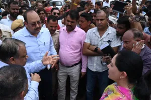 एक्शन में दिया कुमारी : जलभराव और विकास कार्यों का लिया  जायजा, अधिकारियों को दिए निर्देश