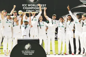 दक्षिण अफ्रीका ने 27 साल के सूखे को खत्म कर जीता विश्व टेस्ट चैंपियनशिप का खिताब : फाइनल में गत चैंपियन ऑस्ट्रेलिया को 5 विकेट से हराया, मार्करम रहे ‘प्लेयर ऑफ द’ मैच
