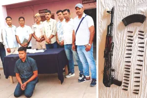 धौलपुर में एजीटीएफ की कार्रवाई : सोनू चंबल गैंग पर कसा शिकंजा, एके-47 और 34 जिंदा कारतूस के साथ दो बदमाश गिरफ्तार 